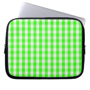 Capa Para Notebook Teste padrão verde de néon do guingão por Shirl