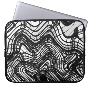 Capa Para Notebook Teto preto e branco ondulado, imagens do SVP de