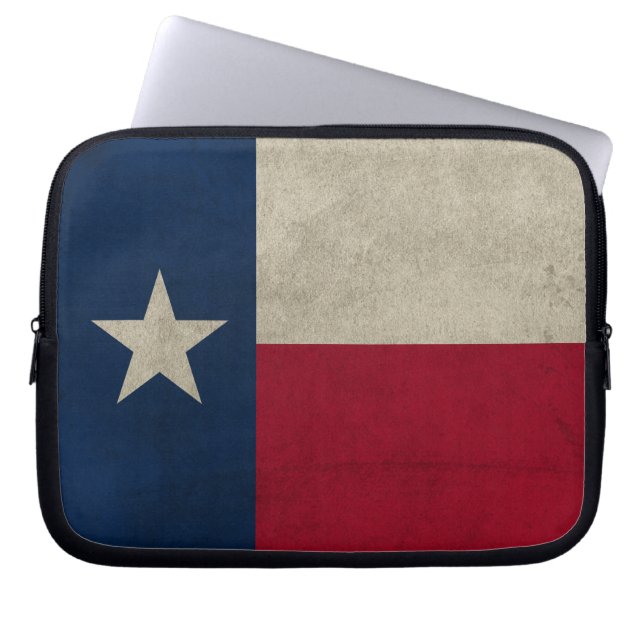 Capa Para Notebook Texas Grunge - Lone Star Flag (Frente)