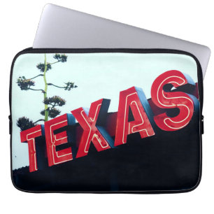 Capa Para Notebook Texas Red Neon Lights EUA