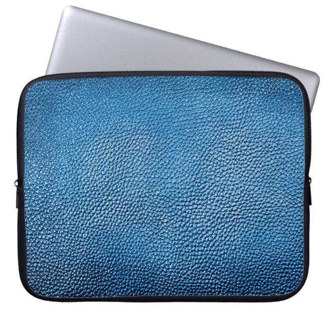 Capa Para Notebook Texto clássico de fundo em couro azul.bl (Frente)