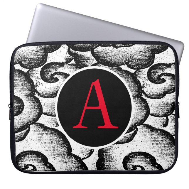 CAPA PARA NOTEBOOK TEXTO DA NUVEM DO JAPONÊS DE CAPA NEOPRENE (Frente)