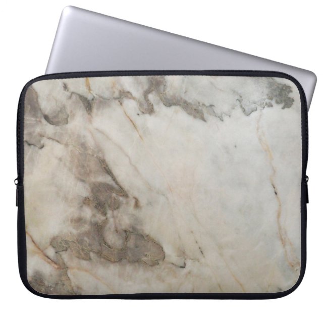 Capa Para Notebook Texto de fundo de pedra de mármore castanho claro. (Frente)