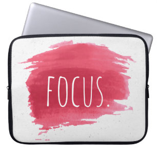 Capa Para Notebook Texto FOCADO Na Tinta Vermelha