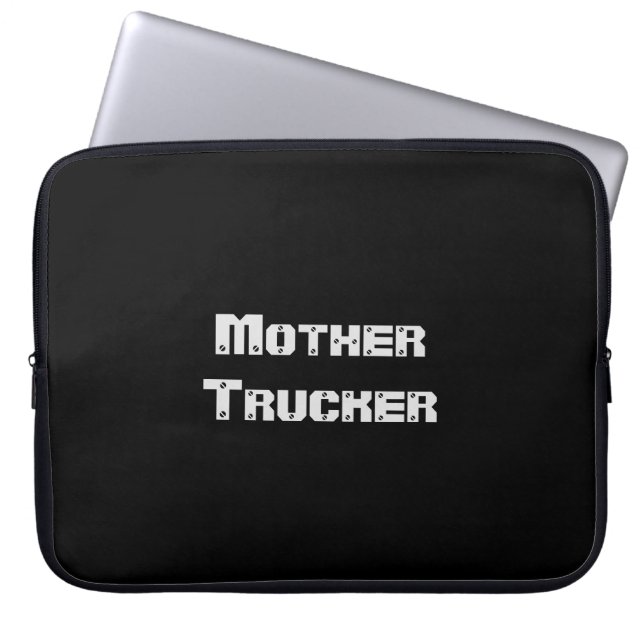 Capa Para Notebook Texto legal engraçado para Madre Trucker (Frente)