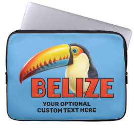 Capa Para Notebook Texto Personalizado BELIZE Toucan