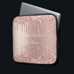 Capa Para Notebook Texto Personalizado das Unidades de Miniatura da L<br><div class="desc">Rosa Dourado Blush Glitter Sparkle Drips Texto Rosa Personalizado Moderno - Adicione seu Texto / Nome Único ou Remova Texto - Faça seu Presente Especial - Redimensione e mova ou remova e adicione texto / elementos com a ferramenta de personalização. Design por MIGNED. Por favor, veja meus outros projetos. Você...</div>