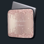 Capa Para Notebook Texto Personalizado das Unidades de Miniatura da L<br><div class="desc">Rosa Dourado Blush Glitter Sparkle Drips Texto Rosa Personalizado Moderno - Adicione seu Texto / Nome Único ou Remova Texto - Faça seu Presente Especial - Redimensione e mova ou remova e adicione texto / elementos com a ferramenta de personalização. Design por MIGNED. Por favor, veja meus outros projetos. Você...</div>