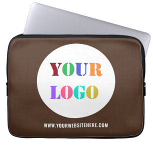 Capa Para Notebook Texto personalizado do logotipo da empresa Bolsa d