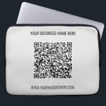 Capa Para Notebook Texto personalizado e Bolsa de laptop de cores do<br><div class="desc">Cores e fontes personalizadas - Design suas próprias Bolsas de laptop personalizadas com informações de verificação de código QR e nome do site ou Promocional de texto personalizado Bolsa de laptop comercial / presente - Adicione seu código QR - Imagem - Foto ou logotipo / e nome - Empresa/site ou...</div>