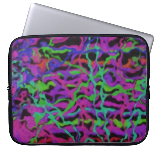 Capa Para Notebook Textura Abstrata Multicor Vibrante (Frente)