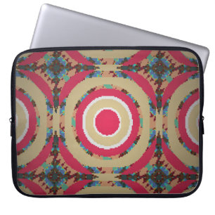 Capa Para Notebook Textura bege, rosa e azul. Abstrato. H