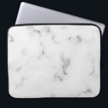 Capa Para Notebook Textura branca de mármore luxuosa<br><div class="desc">Imagem de um impressão de textura de mármore branco de luxo. Design simples e minimalista.</div>