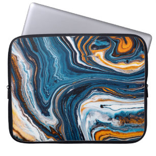 Capa Para Notebook Textura de arte fluida. Fundo com mistura de abstr