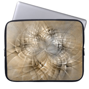 Capa Para Notebook Textura de Arte Fractal Moderno Abstrato Tons da T