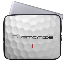 Capa Para Notebook Textura de Bola de Golfe Branca Com Reentrâncias N