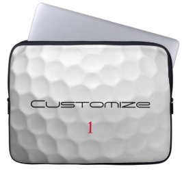 Capa Para Notebook Textura de Bola de Golfe Branca Com Reentrâncias N