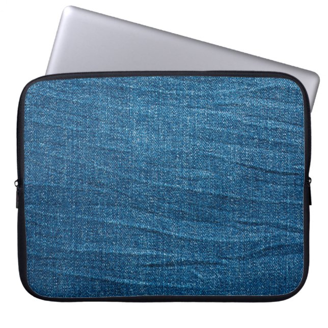 Capa Para Notebook Textura de denim azul, textura de Bluejeans (Frente)