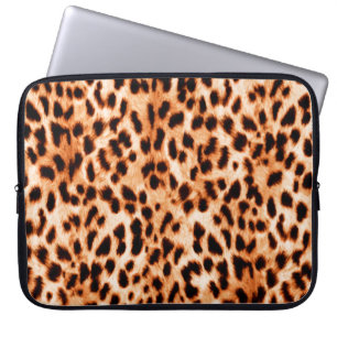 Capa Para Notebook Textura de impressão do leopardo