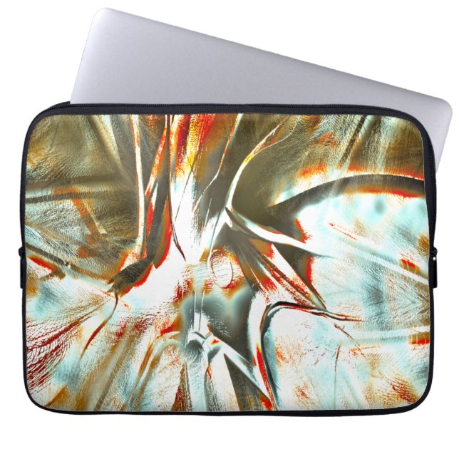 Capa Para Notebook Textura de ocre com tinta pixelada e arranhões (Frente)