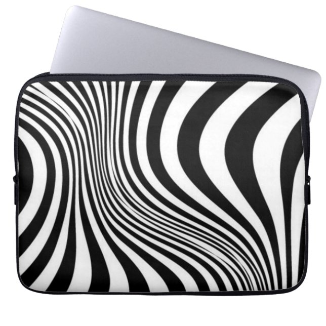 Capa Para Notebook Textura de Pele de Animal Zebra-88 (Frente)