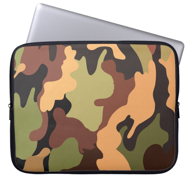 Capa Para Notebook Textura do exército (Frente)
