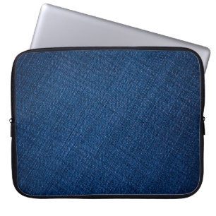 Capa Para Notebook Textura dos jeans denim do marinho
