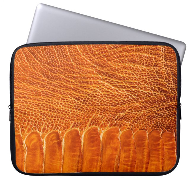 Capa Para Notebook Textura em couro de avestruz (Frente)