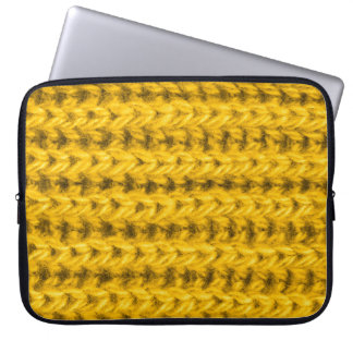 Capa Para Notebook Textura em Wool Amarelo Vibrante