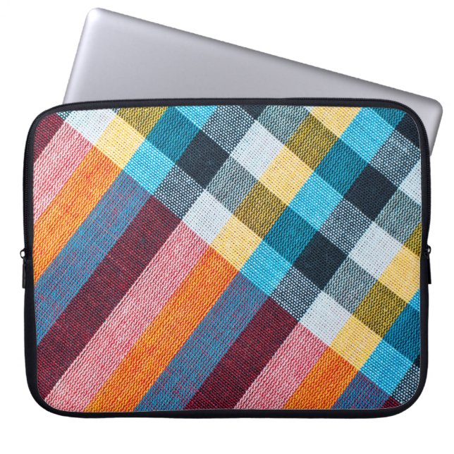 Capa Para Notebook Textura fechada de Tecido, estilo tailandês (Frente)
