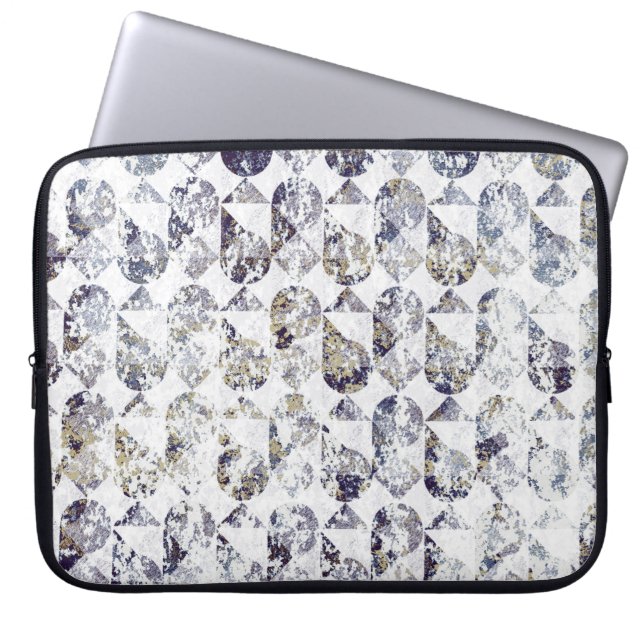 Capa Para Notebook Textura geométrica repetir padrão clássico abstrat (Frente)