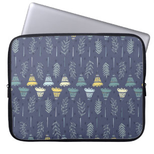 Capa Para Notebook Textura perfeita e sem costura com folhas naturais