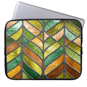 Capa Para Notebook Textura sem costura em vidro manchado, com padrão