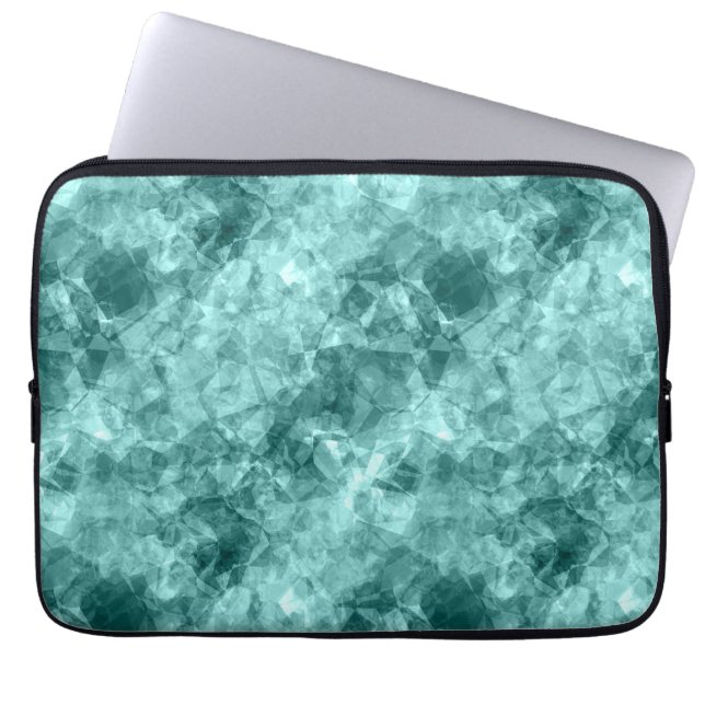 Capa Para Notebook Textura Teal Crumplada (Frente)
