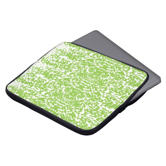 Capa Para Notebook Textura Verde Lima Grunge (Frente Topo)