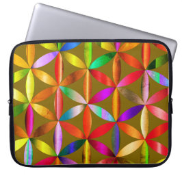 Capa Para Notebook The Amazing Flower of Life on an Electronics Bag