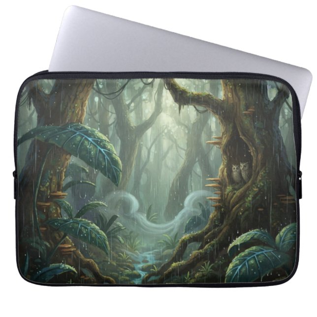 Capa Para Notebook The mysterious forest Electronics Bag (Frente)