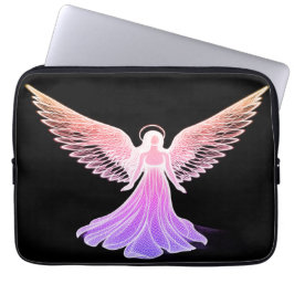 Capa Para Notebook The Pink Angel on a Laptop Sleeve Electronics Bag