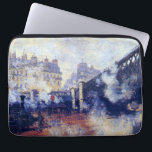 Capa Para Notebook The Pont de l'Europe by Monet<br><div class="desc">The Pont de l'Europe,  Gare Saint-Lazare,  famous painting by Claude Monet,  1877.</div>