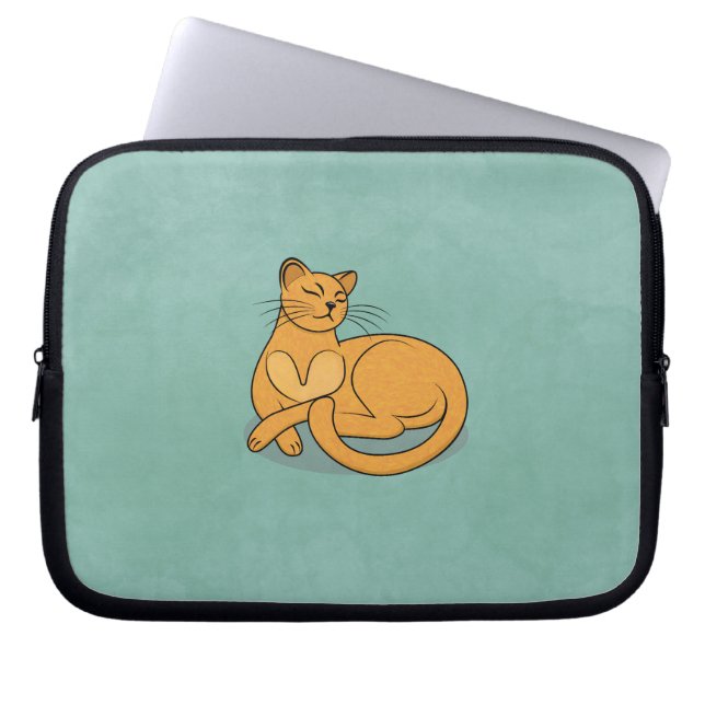 Capa Para Notebook The Yellow Cat (Frente)