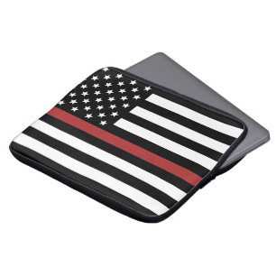 Capa Para Notebook Thin Red Line USA Flag Fire Department
