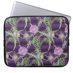 Capa Para Notebook Thistle flowers