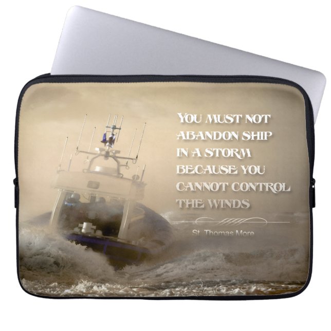 Capa Para Notebook Thomas More Inspirational Cote "Ventos de controle (Frente)