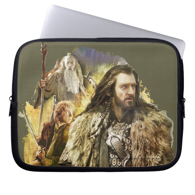 Capa Para Notebook THORIN OAKENSHIELD™, BILBO BAGGINS™, Gandalf (Frente)