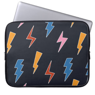 Capa Para Notebook Thunderbols sem soldadura, raios desenhados à mão