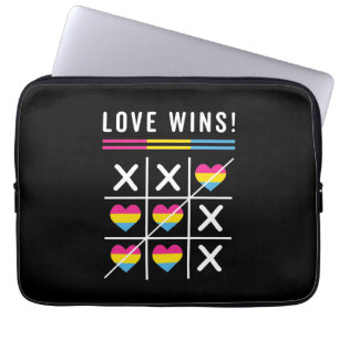 Capa Para Notebook Tic Tac Toe O Amor Vence Orgulho Pansexual LGBTQ
