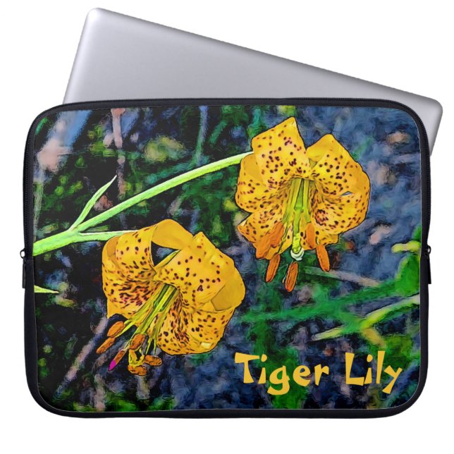 Capa Para Notebook Tiger Lily (Frente)