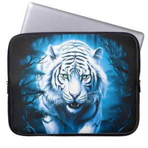 Capa Para Notebook Tigre Branco Selvagem Florestal