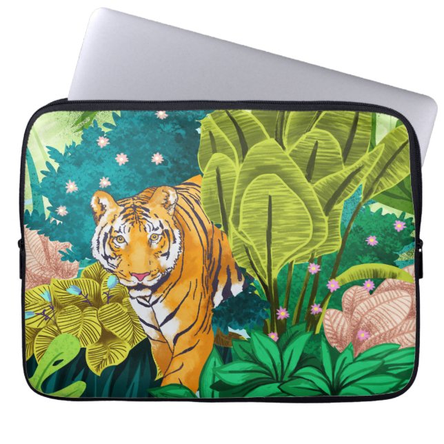 Capa Para Notebook Tigre da Selva (Frente)