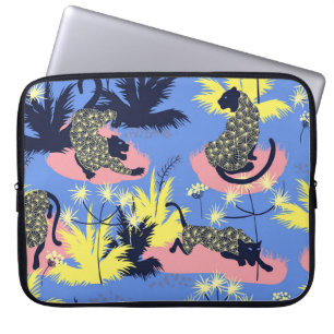 Capa Para Notebook Tigre geométrico, leopardo: padrão infantil.